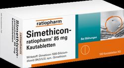 Produktbild von SIMETHICON-ratiopharm 85 mg Kautabletten 100 St