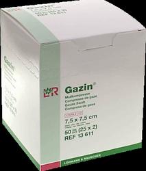 Produktbild von GAZIN Mullkomp.7,5x7,5 cm steril 8fach 25X2 St