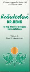 Produktbild von KRÄUTERLAX Dr.Henk 15 mg Kräuterdrag.z.Abführen 30 St