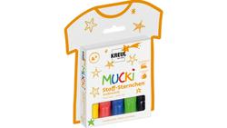 Produktbild von KREUL MUCKI Stoffmalstifte Stoff-Sternchen 5er Set