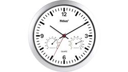 Produktbild von Weinberger Quarz-Wanduhr mit Thermo-/Hygrometer Ø 25 cm