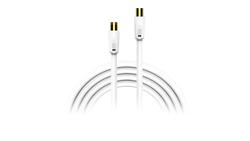 Produktbild von Xlayer Kabel Antenne AV TV Verbindungskabel Gold Plated 3,0m White