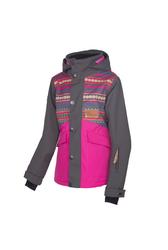 Produktbild von Jugend-Skijacke Mood-R JR, 140, dotstripes graphite