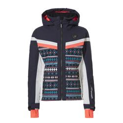 Produktbild von Jugend-Skijacke Adriana-R, 140, dunkelblau-weiß-orange