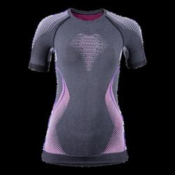 Produktbild von Damen-Funktionswäsche Evolutyon Shortsleeve, XS, grau-lila