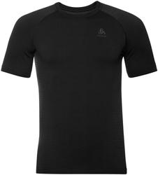 Produktbild von  TOP Crew neck s/s PERFOR, M, black - new odlo graphite grey
