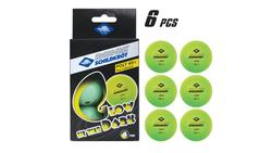 Produktbild von Donic-Schildkröt - Tischtennisball "Glow in the Dark", 6 hellgrüne, fluoreszierende Bälle