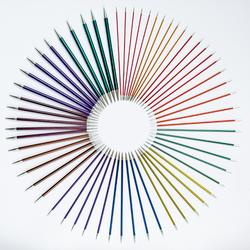 Produktbild von Nadelspiel Aluminium Rainbow Länge 15 cm Stärke 2,5