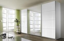 Produktbild von Schwebetürenschrank ca. 315 x 210 x 62 cm rauch ORANGE                 weiß
     | Möbel Inhofer