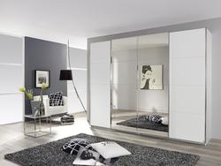 Produktbild von Schwebetürenschrank ca. 271 x 211 x 62 cm rauch ORANGE                 weiß
     | Möbel Inhofer