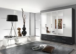 Produktbild von Drehtürenschrank ca. 226 x 210 x 54 cm rauch BLUE                 weiß
     | Möbel Inhofer