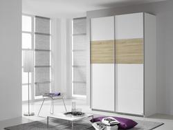 Produktbild von Schwebetürenschrank ca. 136 x 210 x 62 cm rauch ORANGE                 weiß
     | Möbel Inhofer