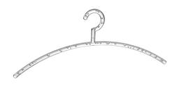 Produktbild von Kleiderbügel                 Kunststoff
                    transparent
    | Möbel Inhofer