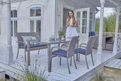 Produktbild von Gartentisch                 Kunststoff
                    grau
    ca. 150 x 90 x 72 cm 
| Möbel Inhofer