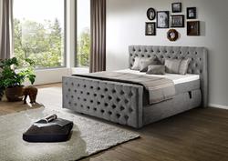 Produktbild von Boxspringbett ca. 230 x 131 x 205 cm Vito                 grau
     | Möbel Inhofer