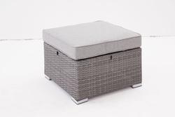 Produktbild von Loungehocker                 Metall
                    grau
    ca. 66 x 44 x 66 cm 
| Möbel Inhofer