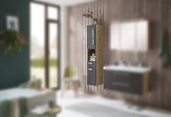 Produktbild von Hochschrank ca. 30 x 160 x 30 cm                 grau
    | Möbel Inhofer