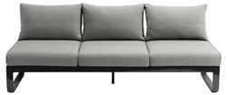Produktbild von Loungesofa                 Textil
                    grau
    ca. 207 x 82 x 70 cm 
| Möbel Inhofer