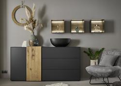 Produktbild von Highboard Musterring                 Holzwerkstoff
    ca. 41 cm | Möbel Inhofer