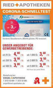 Angebotsbild von Corona-Schnelltests für Gewerbetreibende
